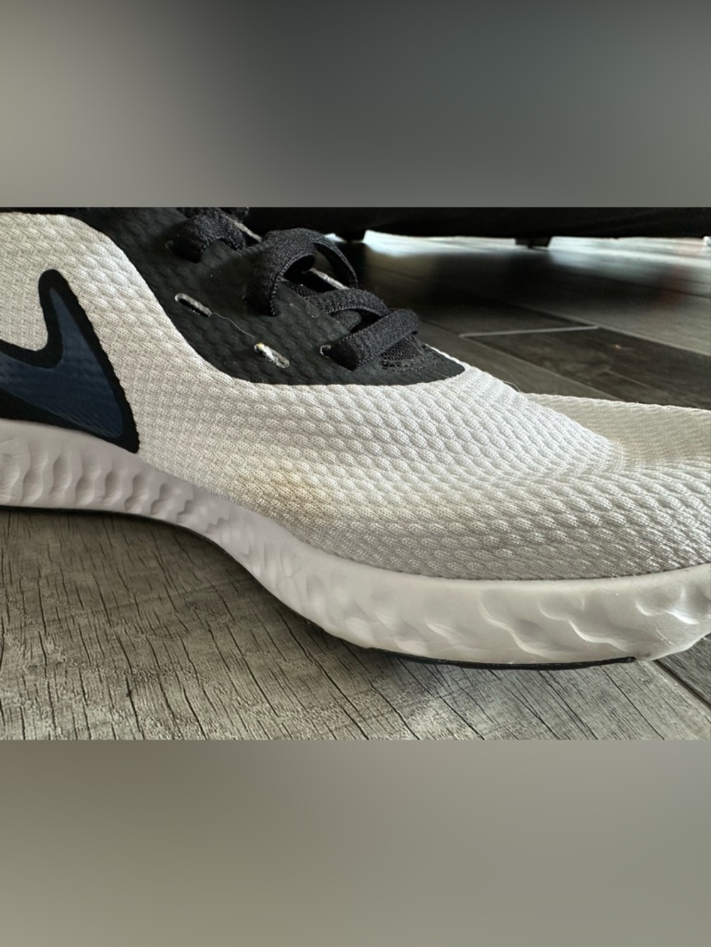 Nike Revolution Running Shoes with Black, Navy & Pink Accents - Picture 4 of 9